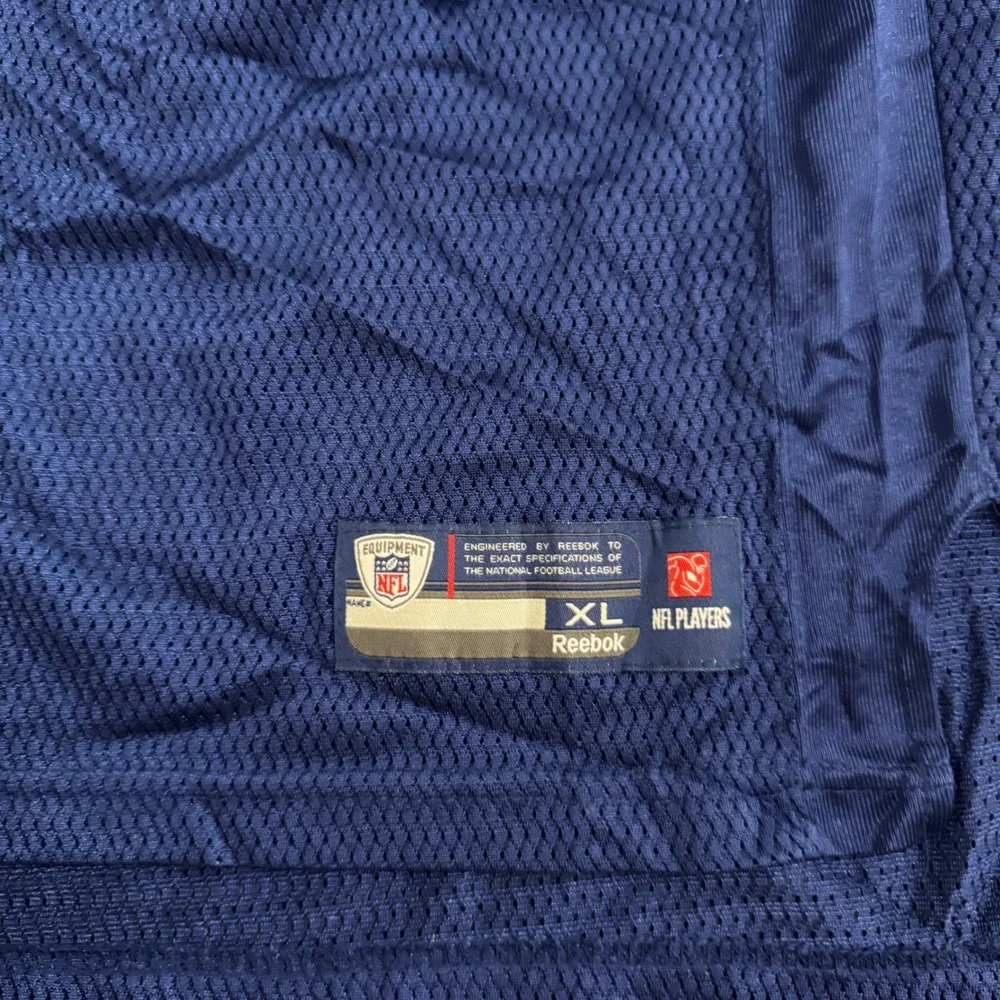 Reebok NFL New York Giants Brandon Jacobs 27 Jersey Blue Youth XL 18-20